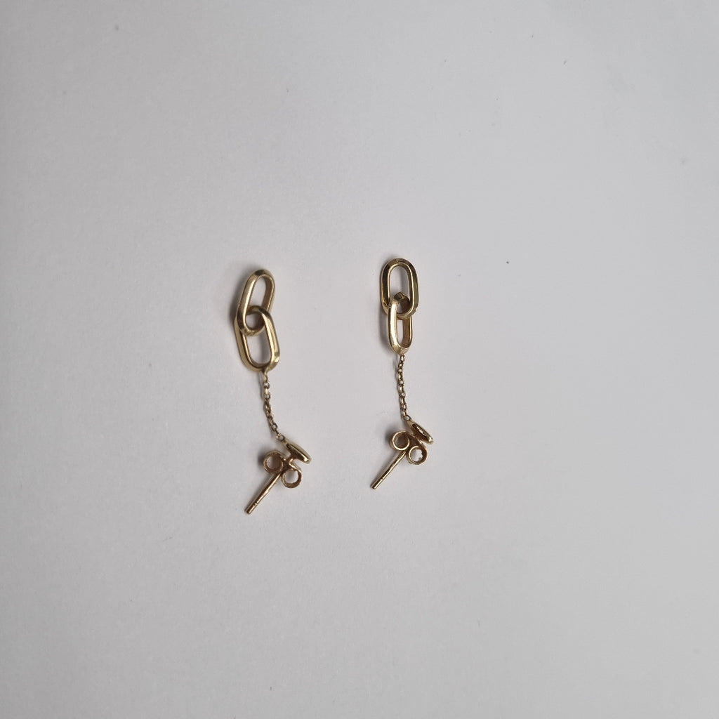 ARETES PAR ORO 14 K 2 GRMS (SEMINUEVO)