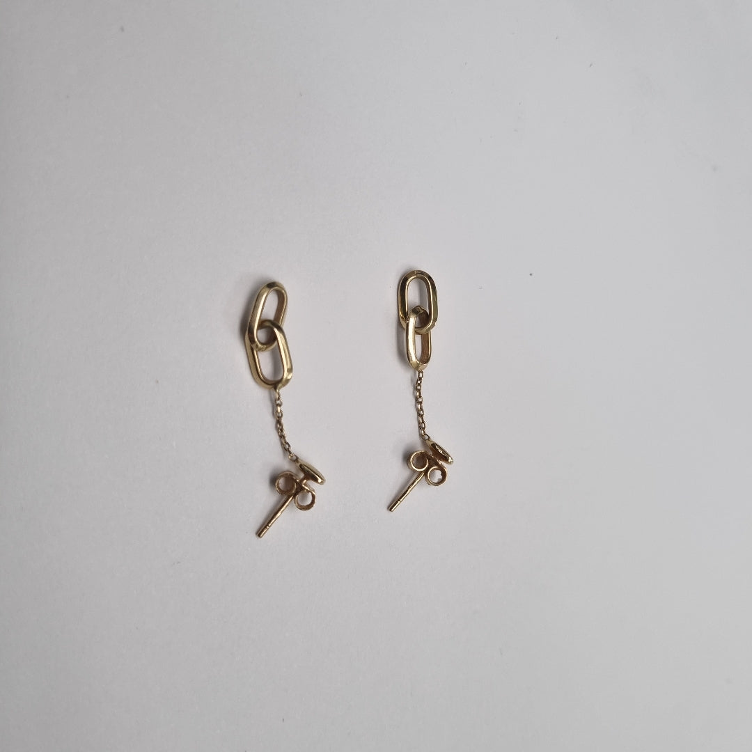 ARETES PAR ORO 14 K 2 GRMS (SEMINUEVO)