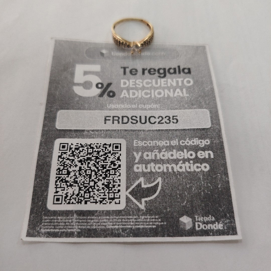 SOLITARIO ORO 10 K 1.7 GRMS (SEMINUEVO)
