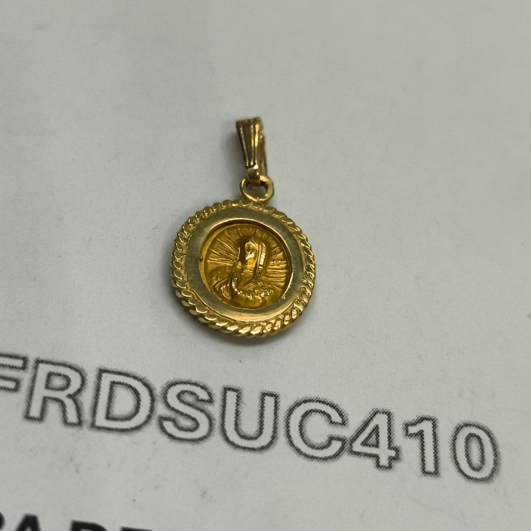 MEDALLA RELIGIOSA ORO 14 K 1,60 GRMS (SEMINUEVO)