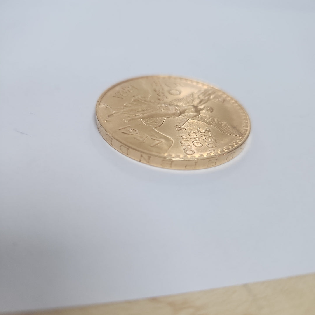 K1 41.6 GRMS 21 K IDENTIFICACIÓN MONEDA NOMINATIVA MONEDAS PESOS 50 PESO (SEMINUEVO)
