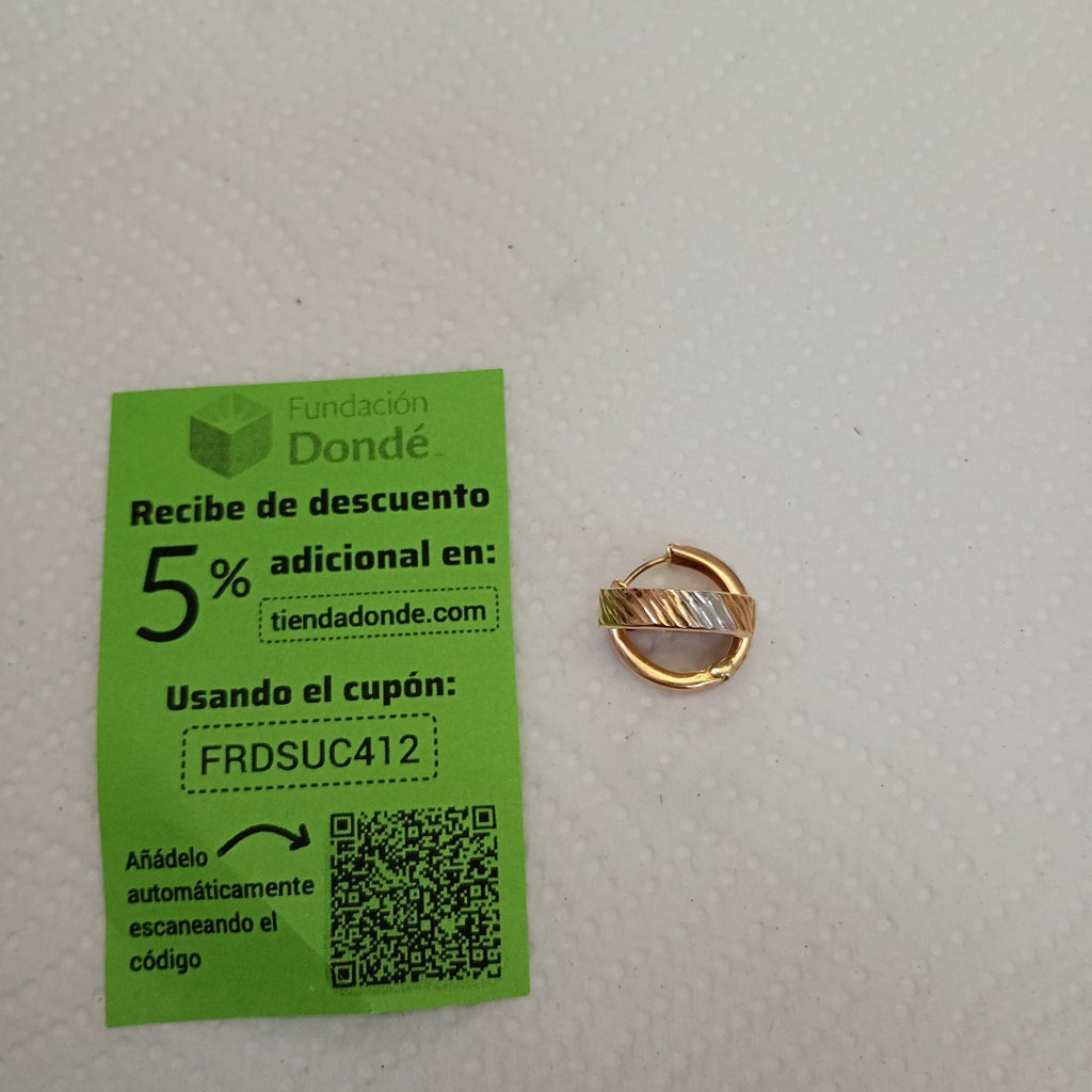 ARRACADAS PAR ORO 14 K 2,40 GRMS (SEMINUEVO)