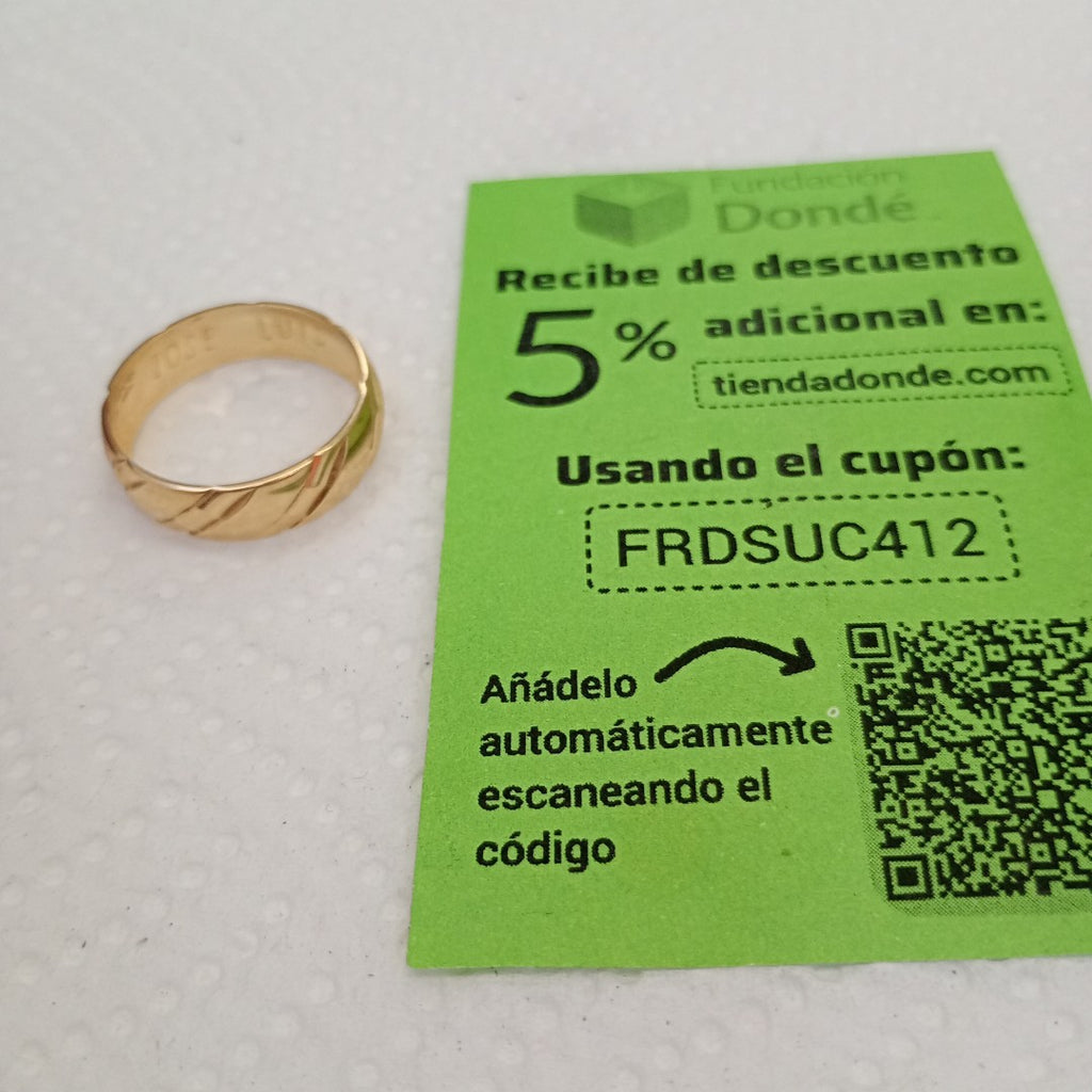 ARGOLLA ORO 10 K 2.4 GRMS (SEMINUEVO)
