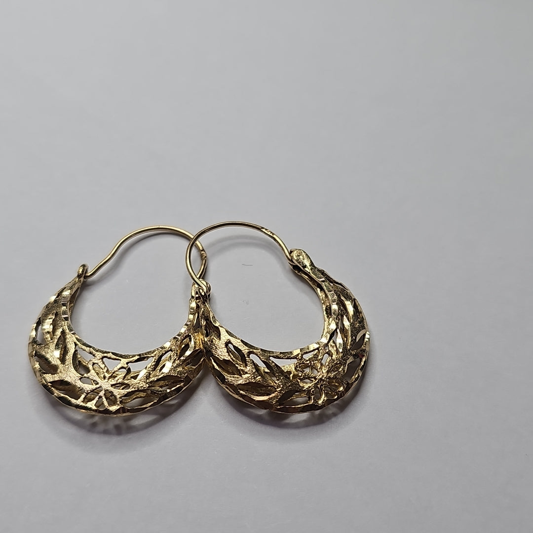 ARRACADAS PAR ORO 14 K 5 GRMS (SEMINUEVO)