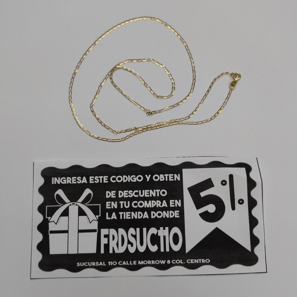 CADENA ORO 14 K 1.5 GRMS (SEMINUEVO)
