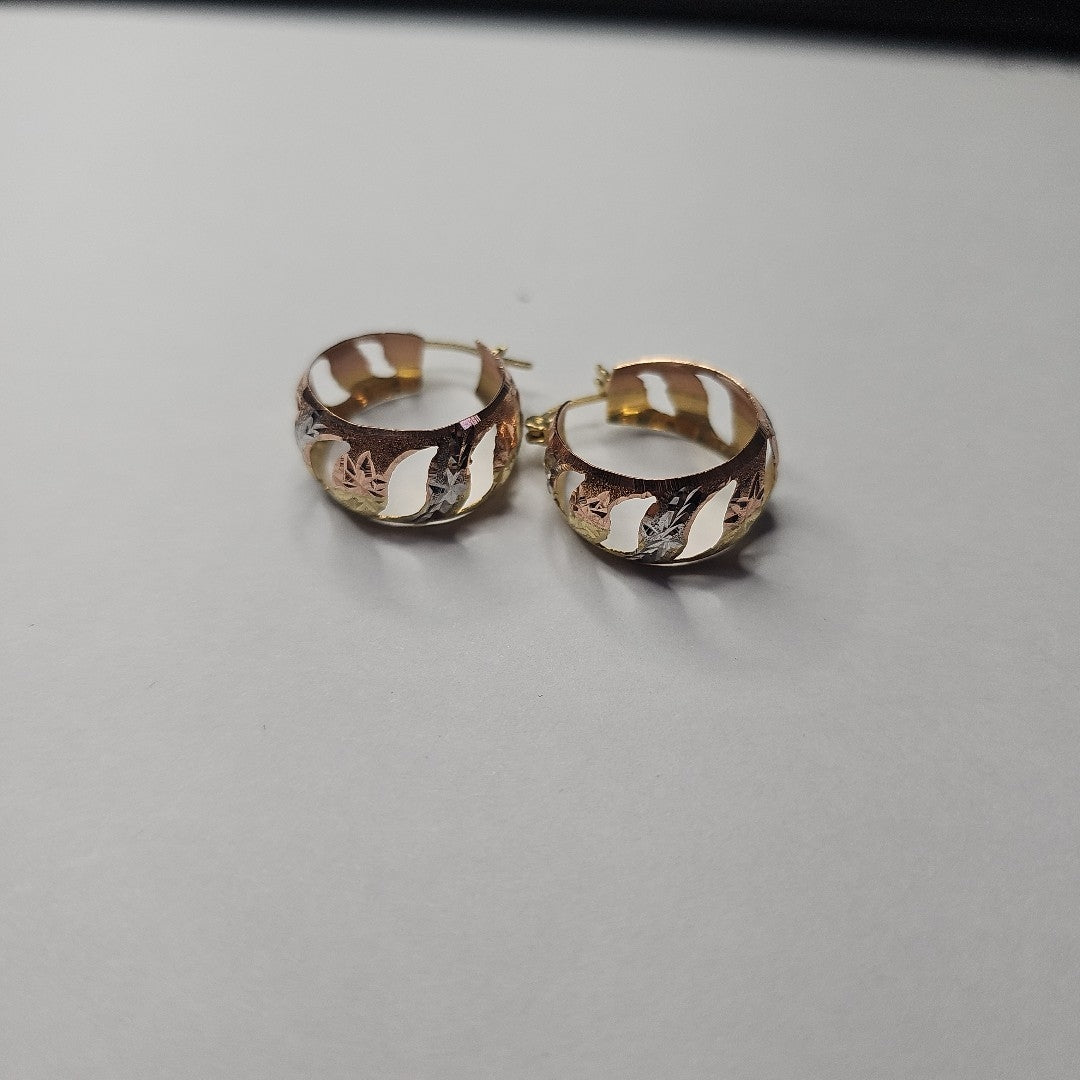 ARRACADAS PAR ORO 14 K 3.7 GRMS (SEMINUEVO)