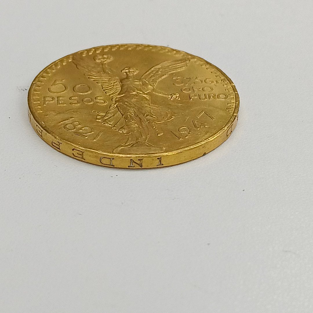 K1 41,60 GRMS 21 K IDENTIFICACIÓN MONEDA NOMINATIVA MONEDAS PESOS 50 PESOS (SEMINUEVO)