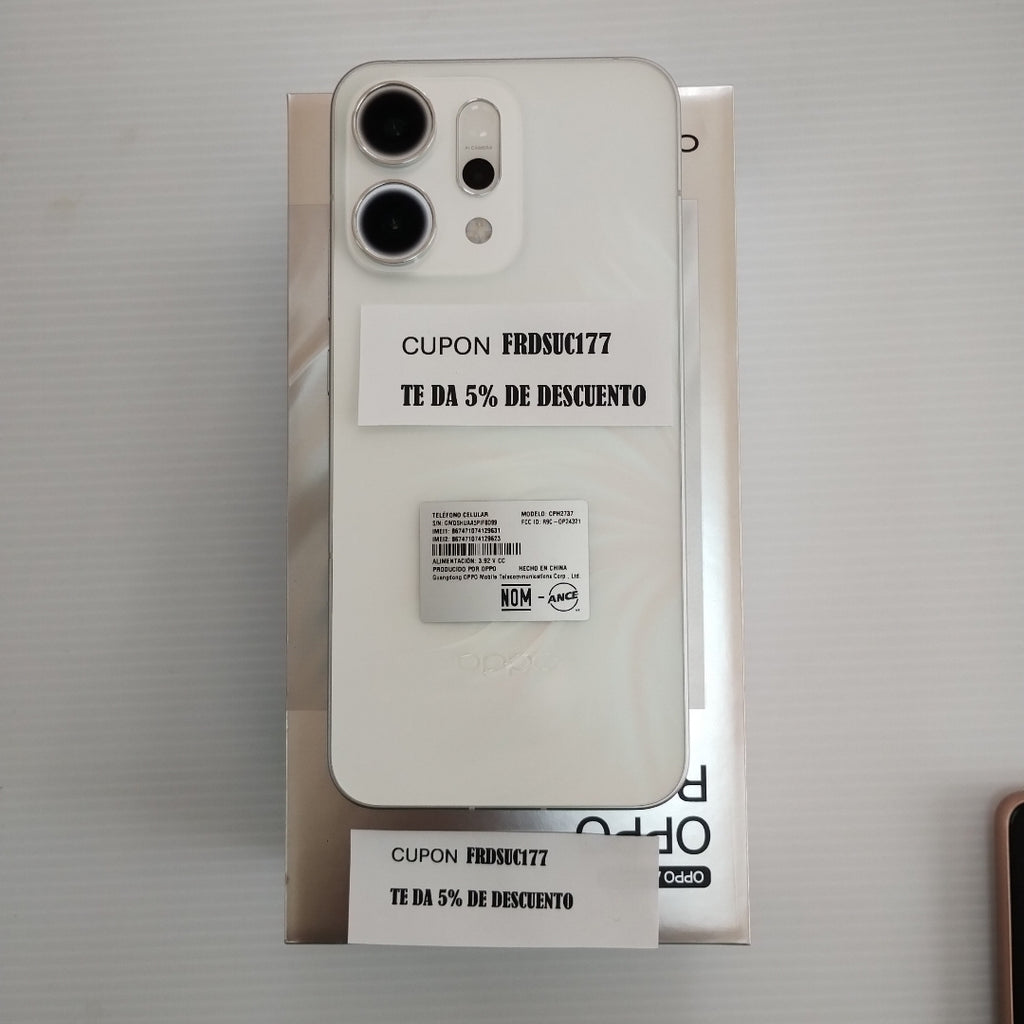 CELULAR OPPO  RENO14 5G CPH2737 (2025) 512 GB 12 GB RAM (SEMINUEVO)