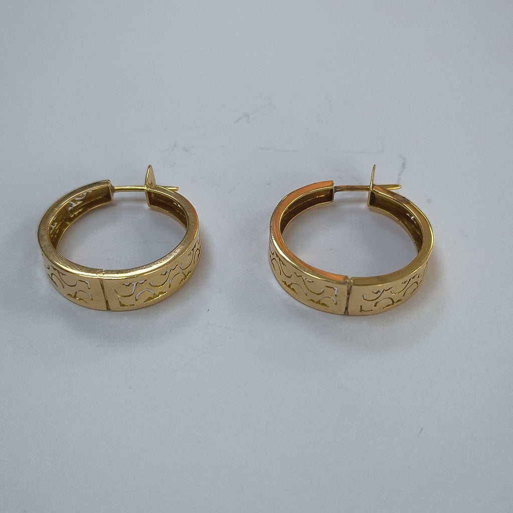 ARRACADAS PAR ORO 18 K 8.6 GRMS (SEMINUEVO)