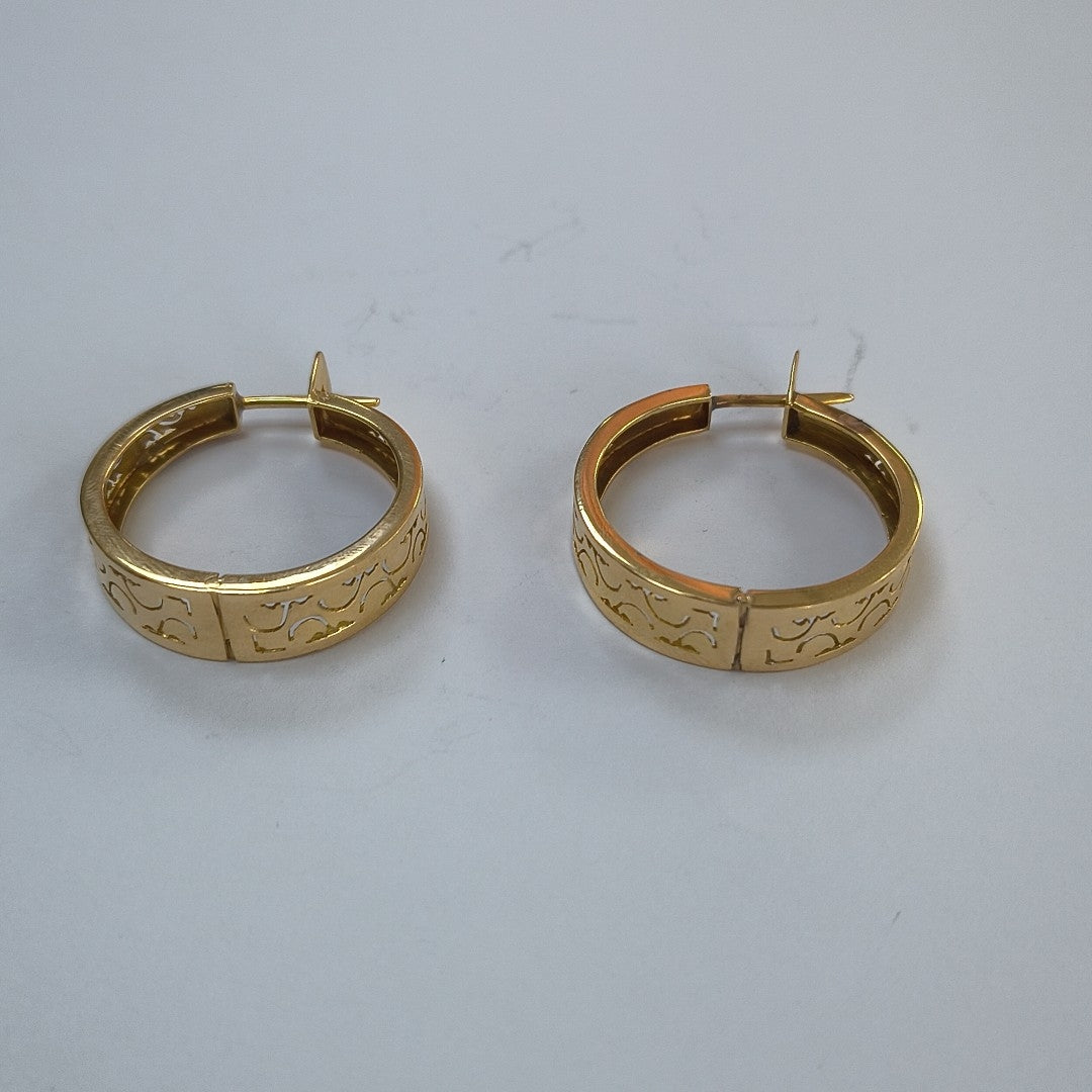 ARRACADAS PAR ORO 18 K 8.6 GRMS (SEMINUEVO)