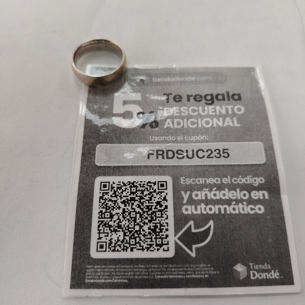 ARGOLLA ORO BLANCO 14 K 4,10 GRMS (SEMINUEVO)