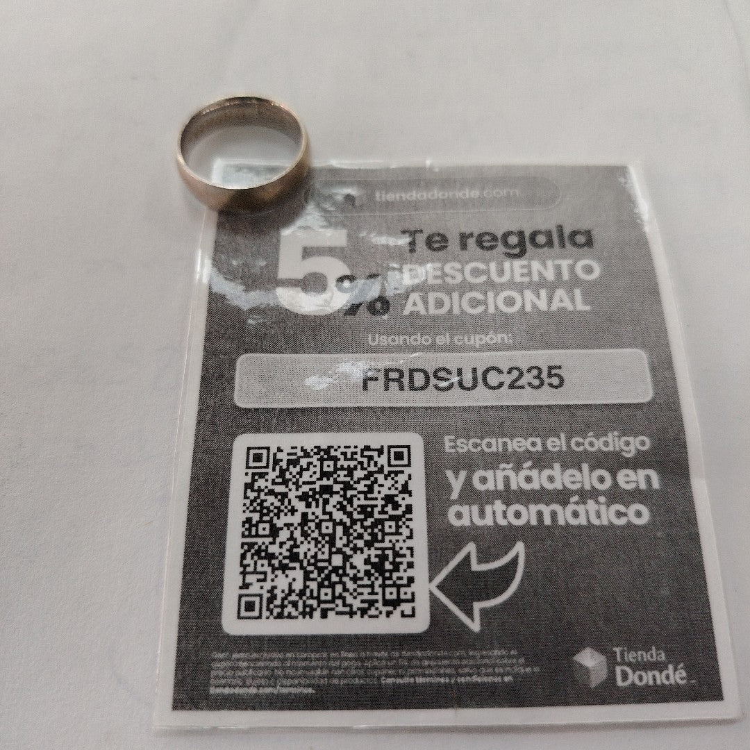 ARGOLLA ORO BLANCO 14 K 4,10 GRMS (SEMINUEVO)