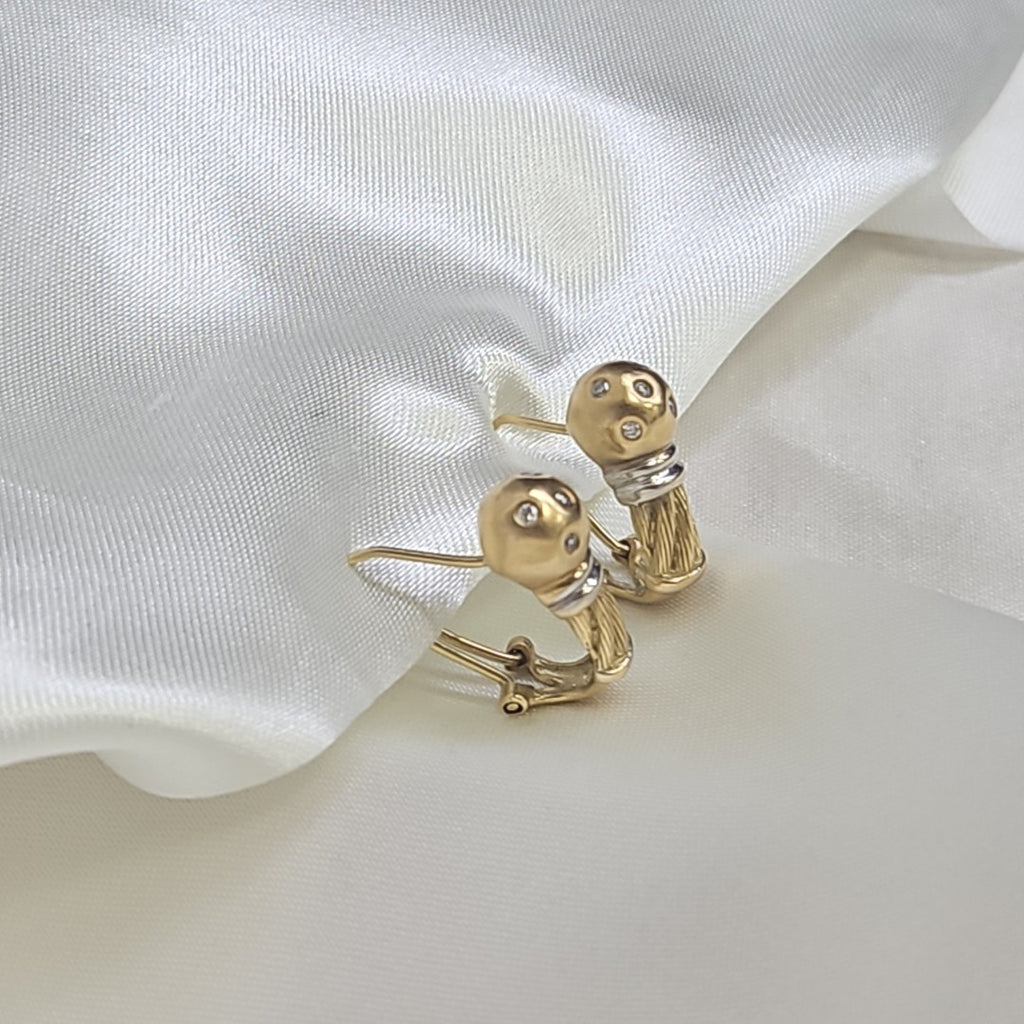 ARETES PAR ORO 14 K 6.3 GRMS (SEMINUEVO)