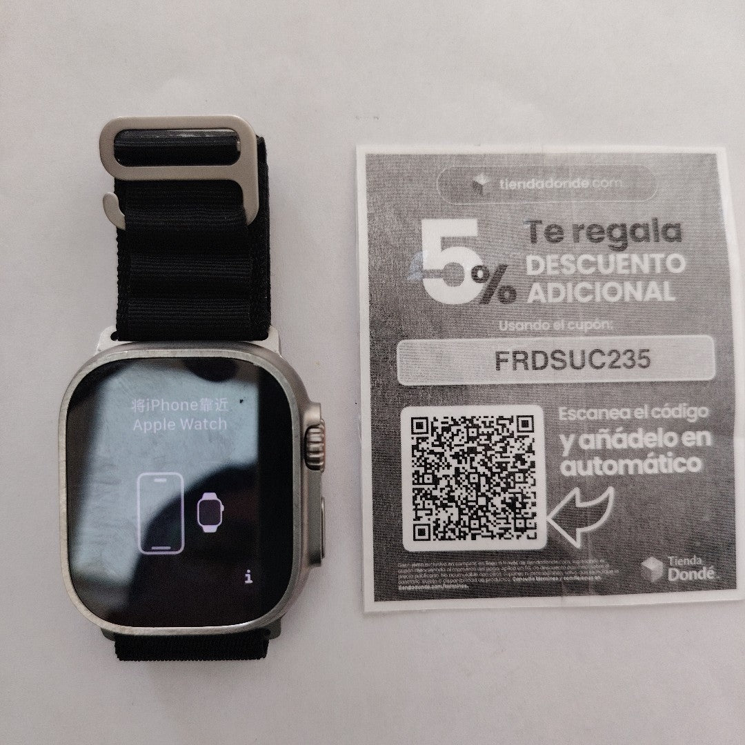 SMARTWATCH APPLE ULTRA TITANIO A2622 49 MM GPS + CELULAR (SEMINUEVO)