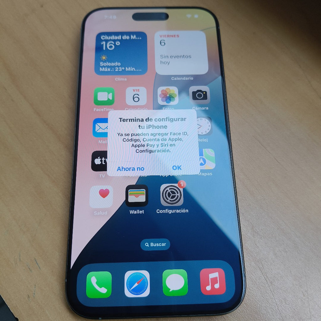 CELULAR APPLE IPHONE 16 PRO MAX A3295 (2024) 256 GB 8 GB RAM (SEMINUEVO)