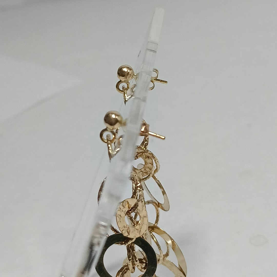 ARETES PAR ORO 14 K 7,20 GRMS (SEMINUEVO)