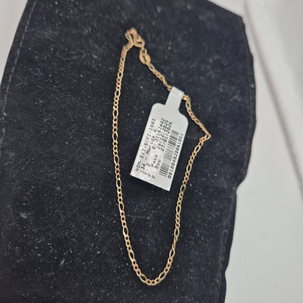 PULSERA ORO COMBINADO 10 K 1.1 GRMS (SEMINUEVO)