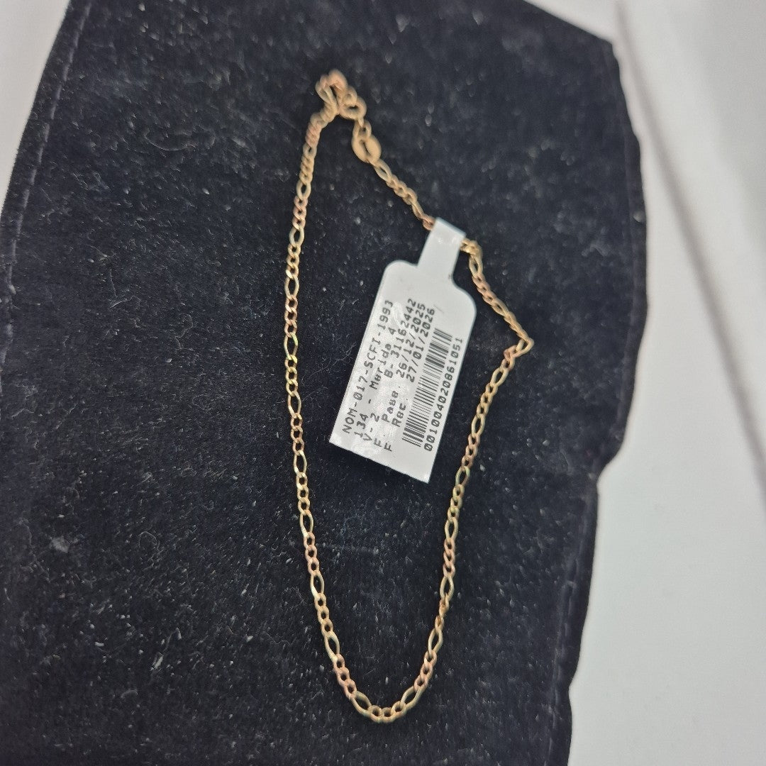 PULSERA ORO COMBINADO 10 K 1.1 GRMS (SEMINUEVO)