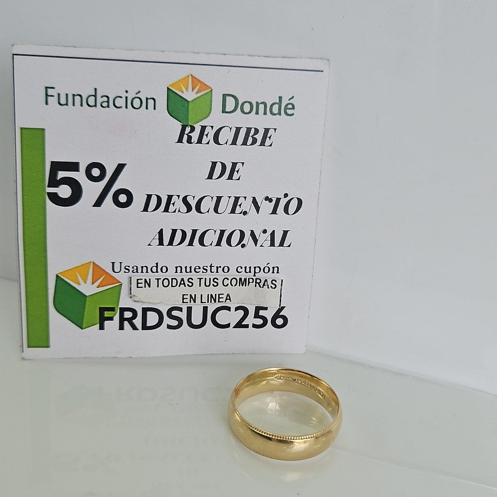 ARGOLLA ORO 14 K 6.2 GRMS (SEMINUEVO)