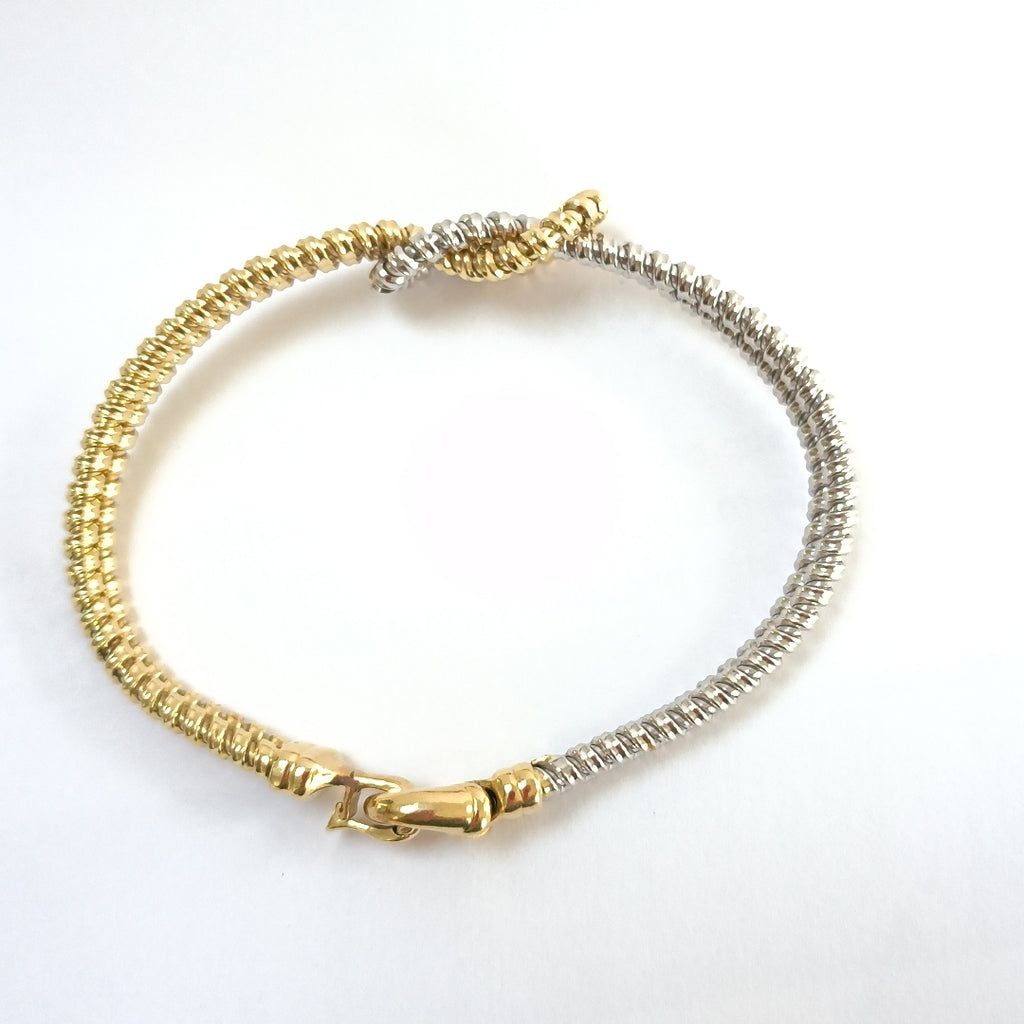 PULSERA ORO COMBINADO 14 K 16.6 GRMS (SEMINUEVO)
