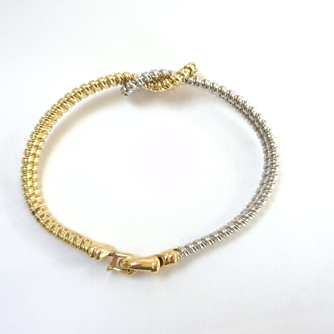 PULSERA ORO COMBINADO 14 K 16.6 GRMS (SEMINUEVO)