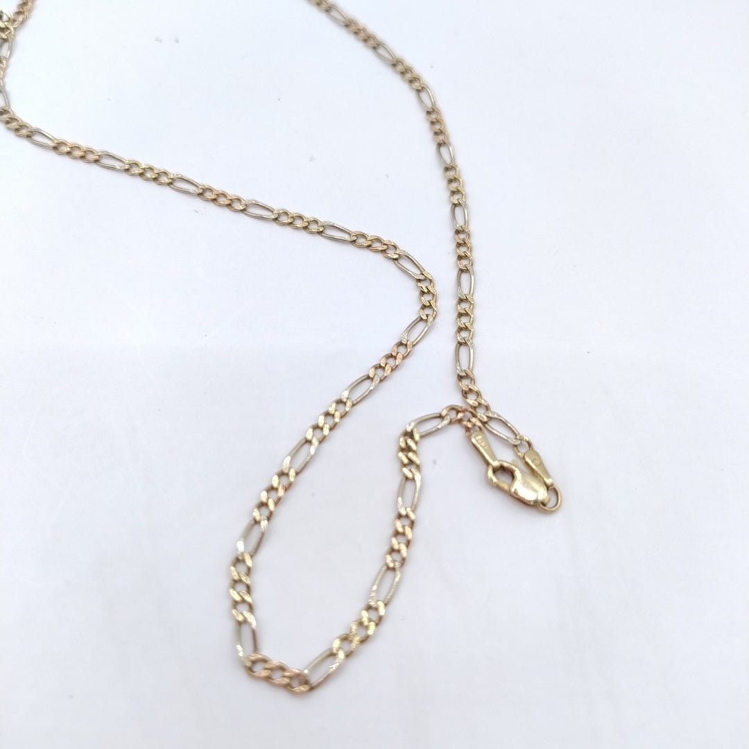 CADENA ORO COMBINADO 14 K 2,70 GRMS (SEMINUEVO)