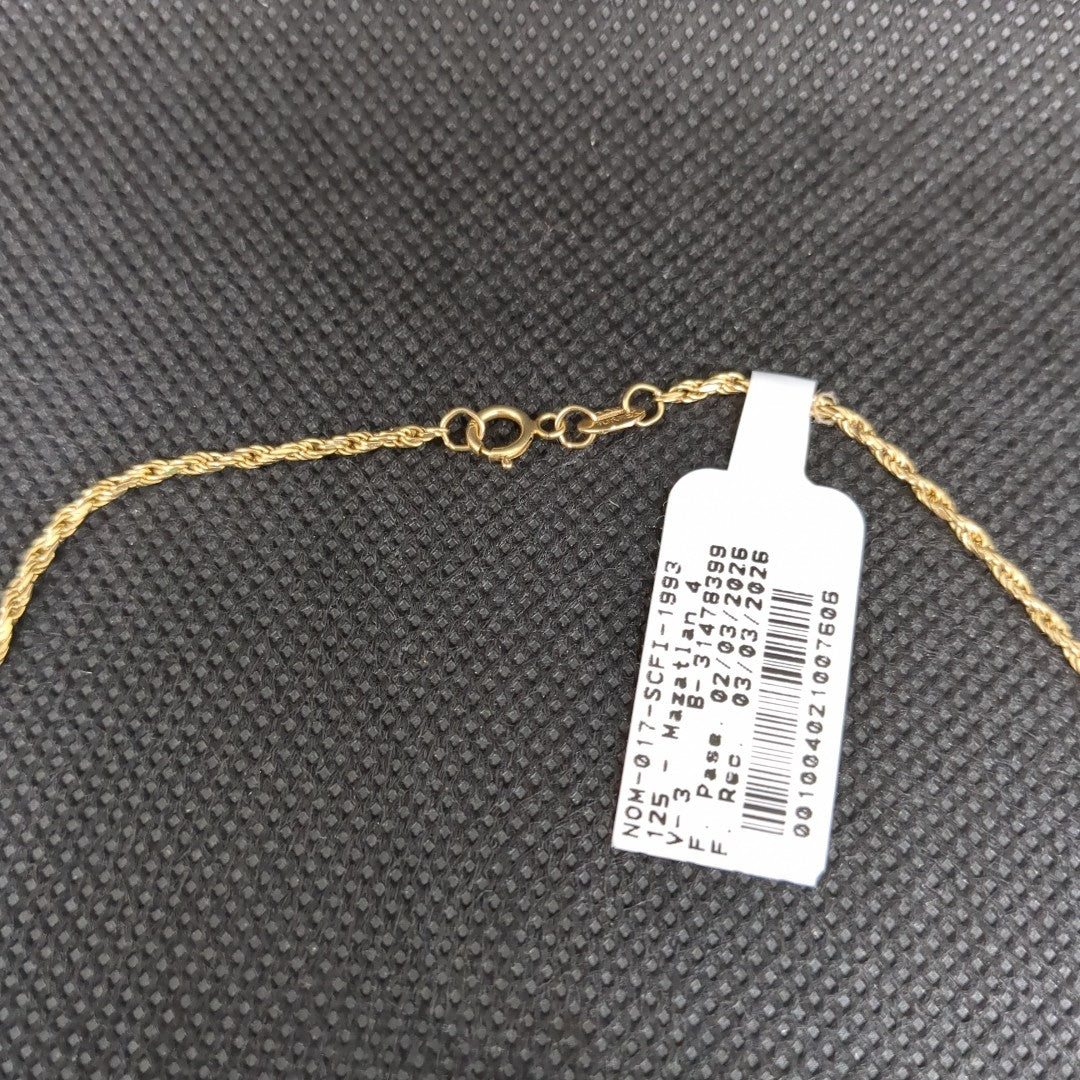 CADENA, DIJE ORO 10 K 4.6 GRMS (SEMINUEVO)