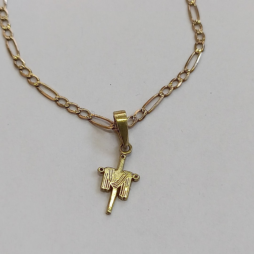 CRUZ, DIJE ORO 14 K 0.6 GRMS (SEMINUEVO)