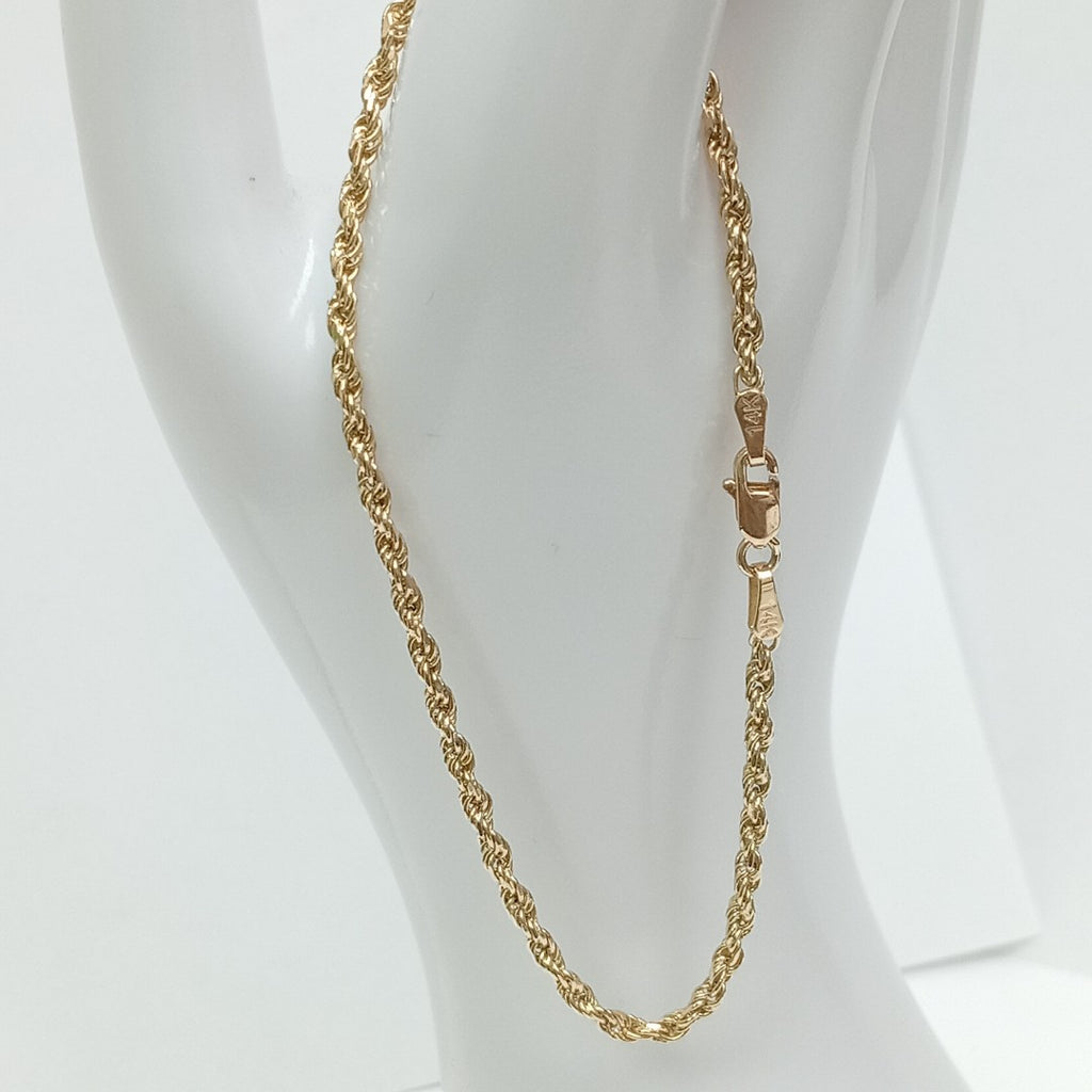 PULSERA TEJIDO TORZAL 4.5G 21 CM (NUEVO)