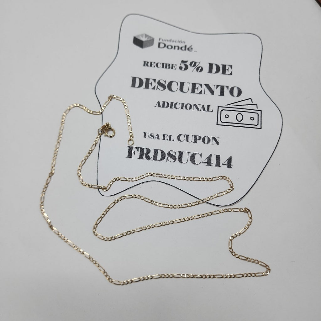 CADENA ORO 14 K 1.7 GRMS (SEMINUEVO)