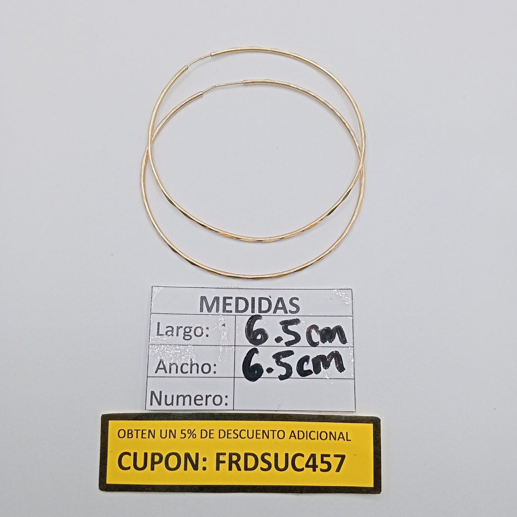 ARRACADAS PAR ORO 14 K 4,80 GRMS (SEMINUEVO)