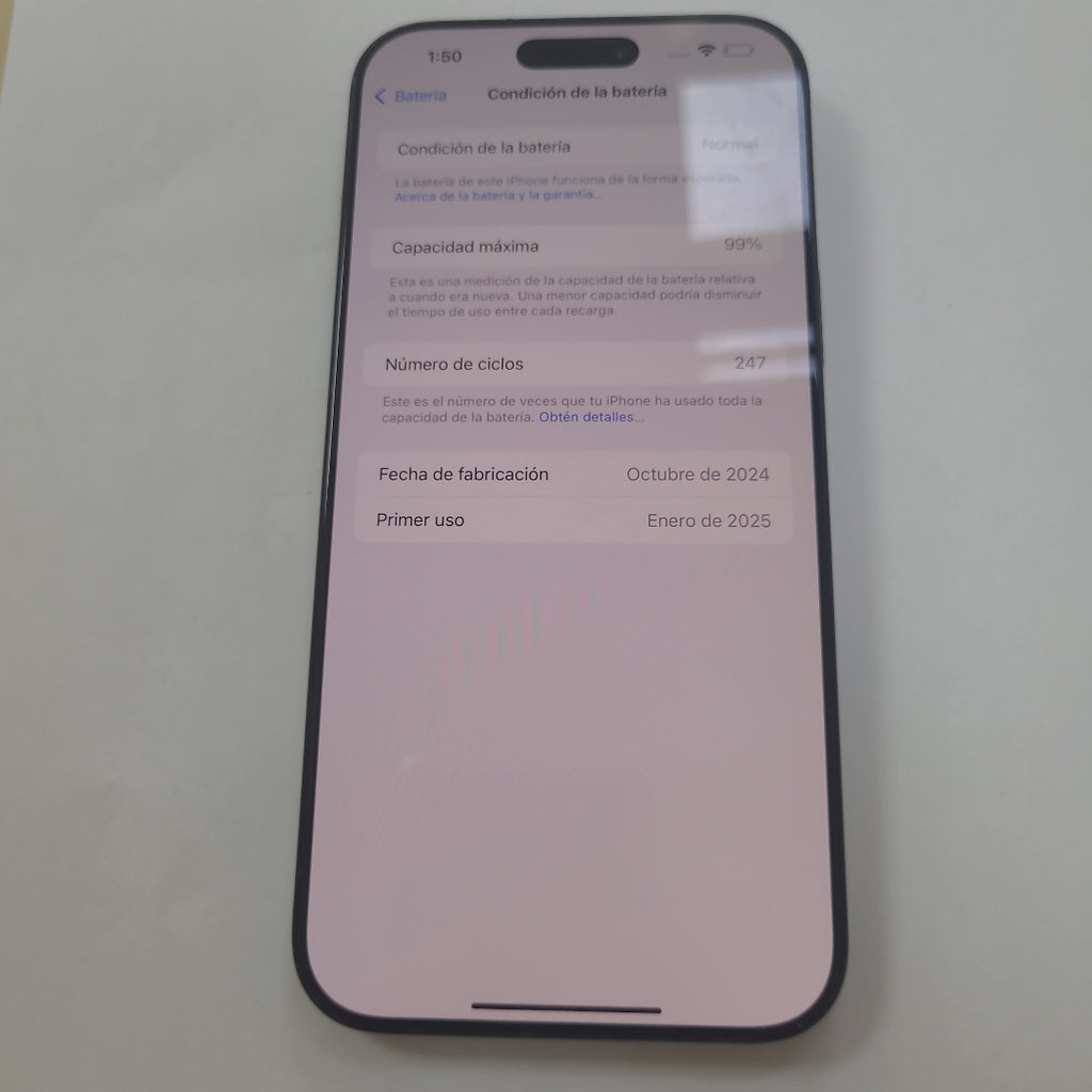 CELULAR APPLE IPHONE 16 PRO MAX A3295 (2024) 256 GB 8 GB RAM (SEMINUEVO)