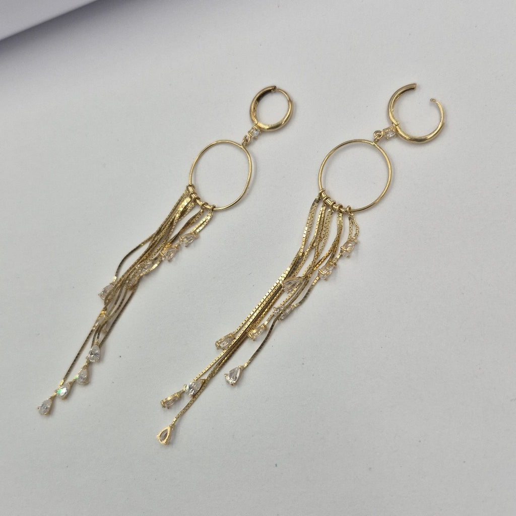 ARRACADAS PAR ORO 14 K 8.2 GRMS (SEMINUEVO)
