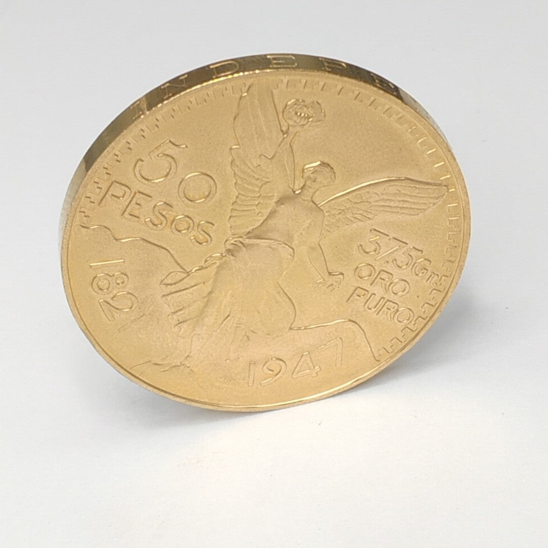 K1 41.6 GRMS 21 K IDENTIFICACIÓN MONEDA NOMINATIVA MONEDAS PESOS 50 PES (SEMINUEVO)