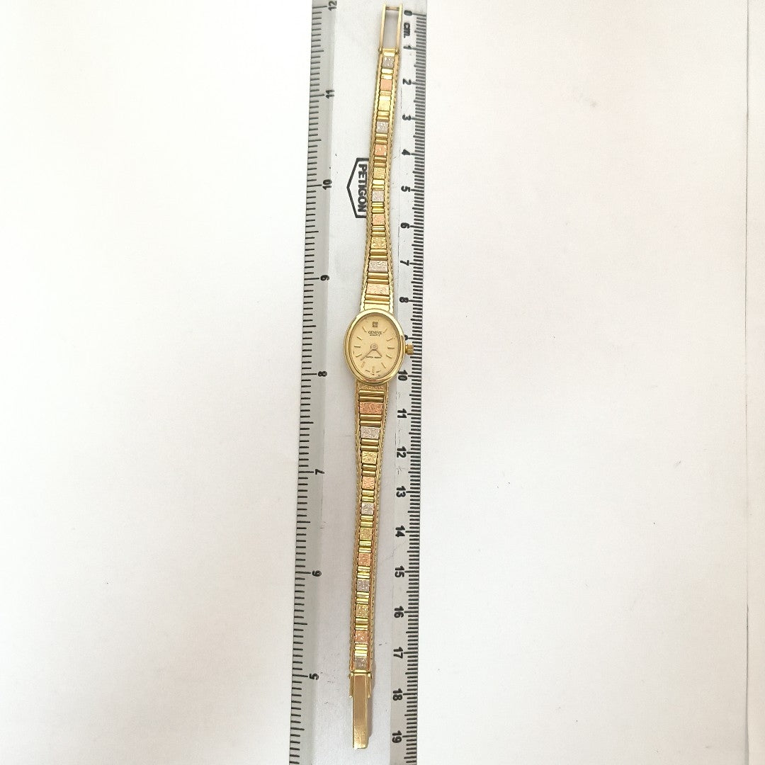 RELOJ CAJA Y PULSO ORO ORO COMBINADO 14 K 21,00 GRMS (SEMINUEVO)