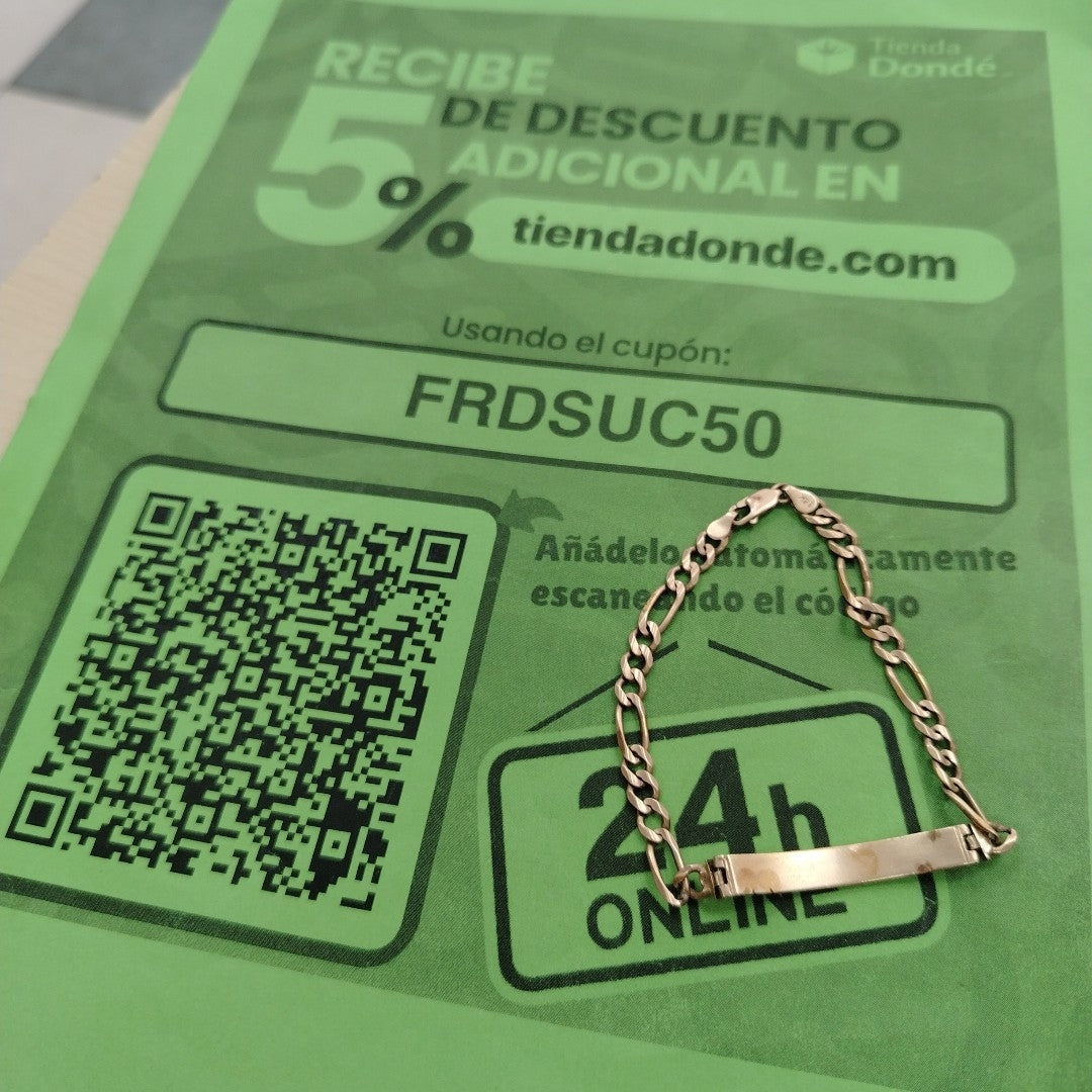 ESCLAVA ORO 14 K 11.8 GRMS (SEMINUEVO)