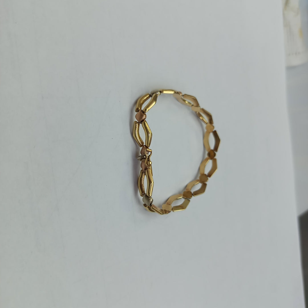 PULSERA ORO, RODIADO 14 K 8.6 GRMS (SEMINUEVO)
