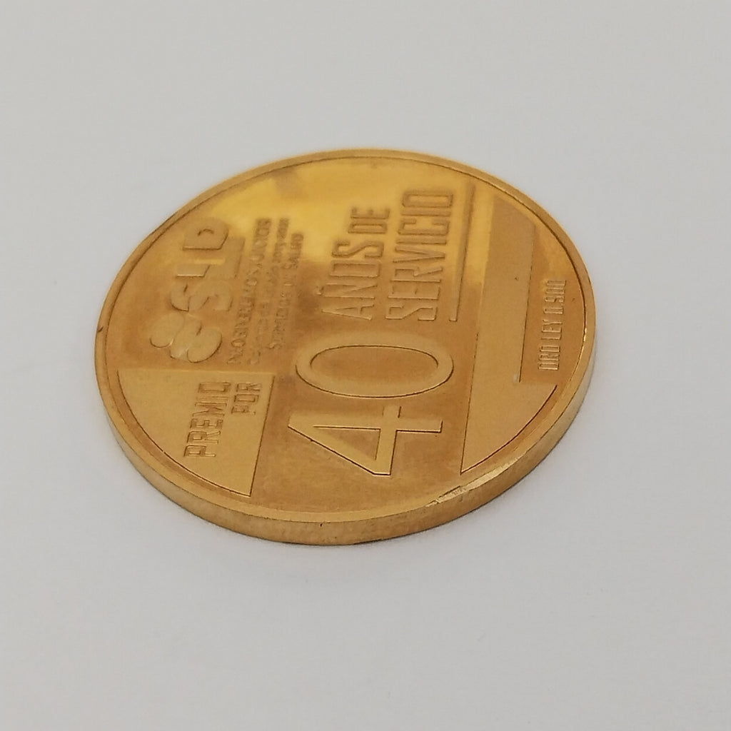 MEDALLA CONMEMORATIVA ORO 21 K 15.8 GRMS (SEMINUEVO)