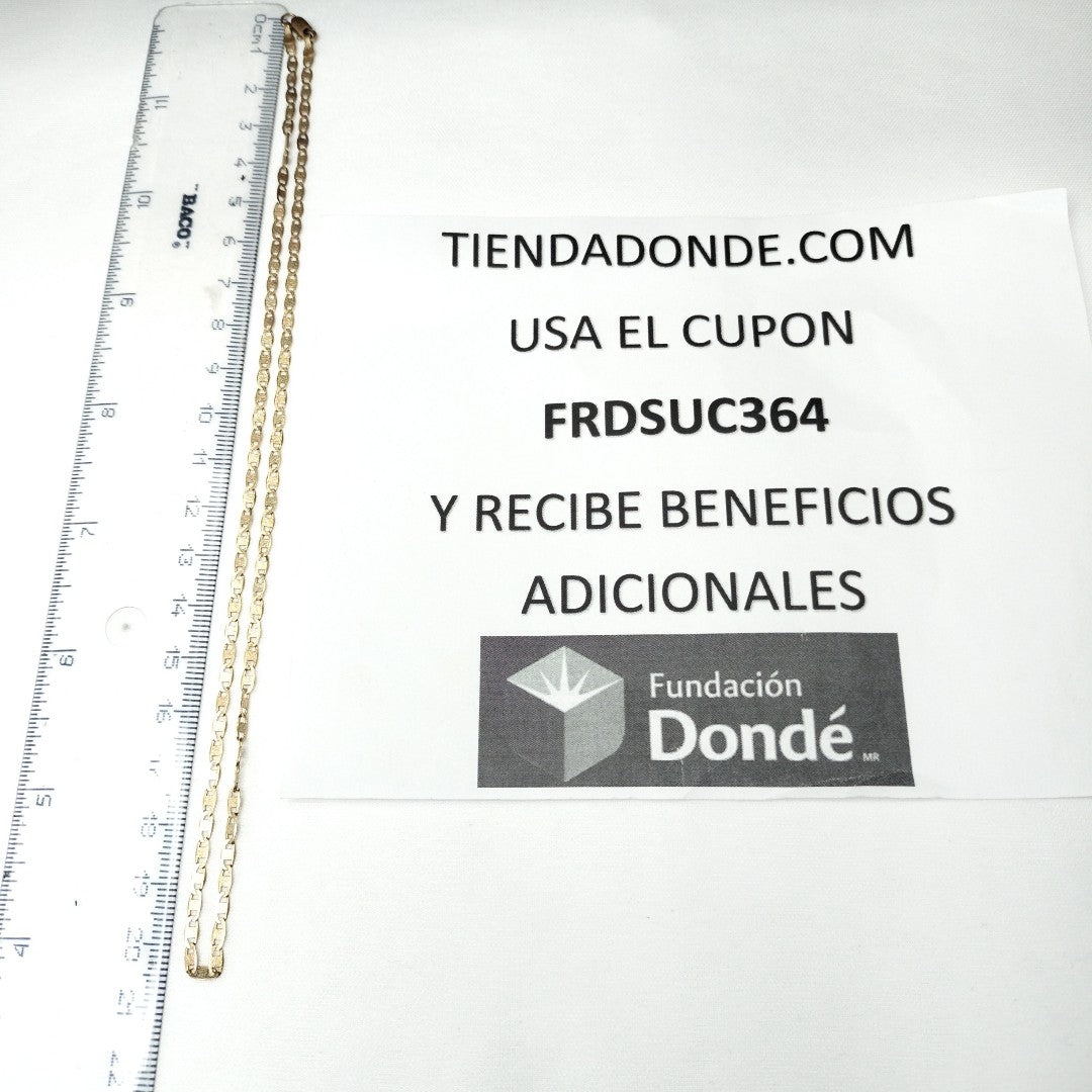 CADENA ORO 14 K 3,70 GRMS (SEMINUEVO)