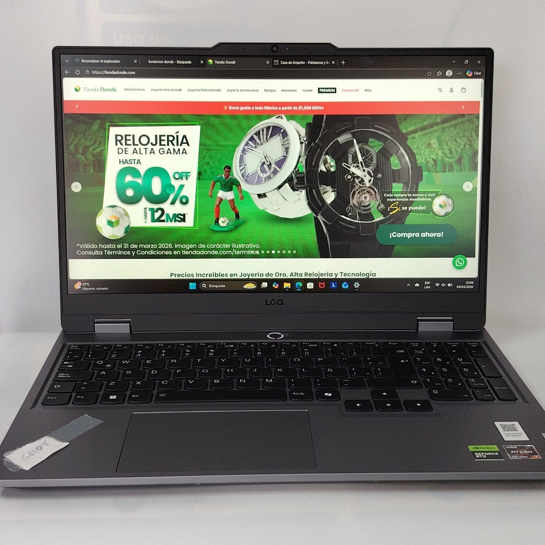 LAPTOP LENOVO LOQ 15ARP9 (2025) 512 GB SSD 24 GB RAM