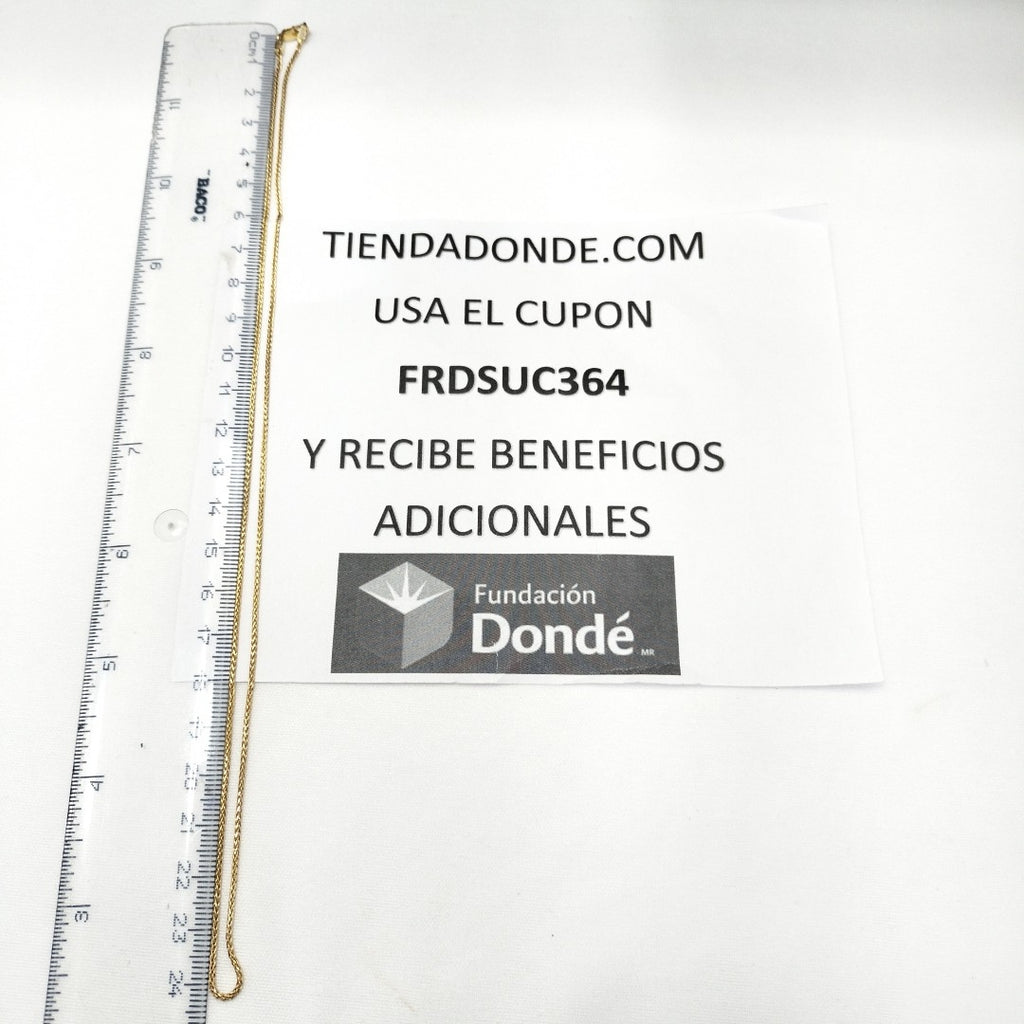 CADENA ORO 14 K 3.8 GRMS (SEMINUEVO)