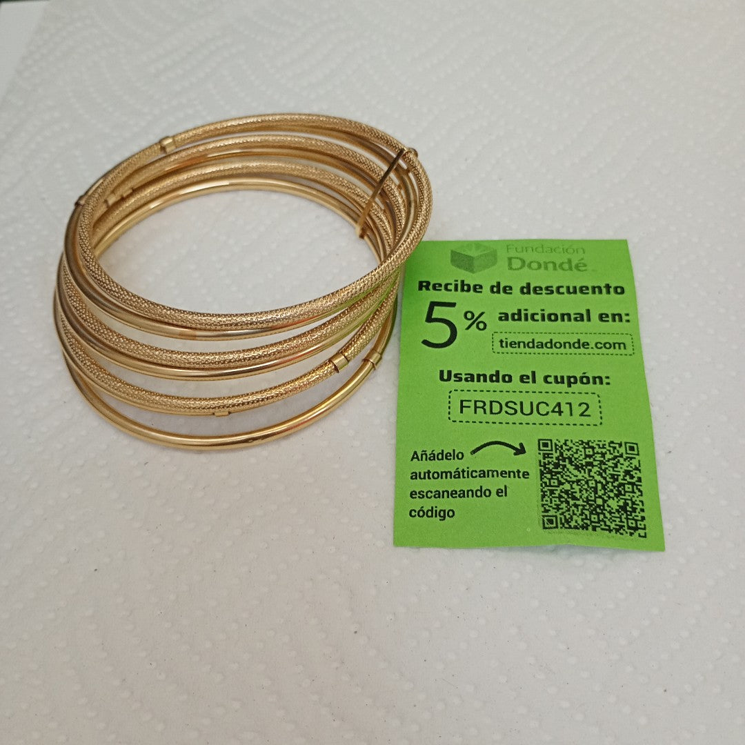 SEMANARIO DE PULSERAS ORO 14 K 21,40 GRMS (SEMINUEVO)