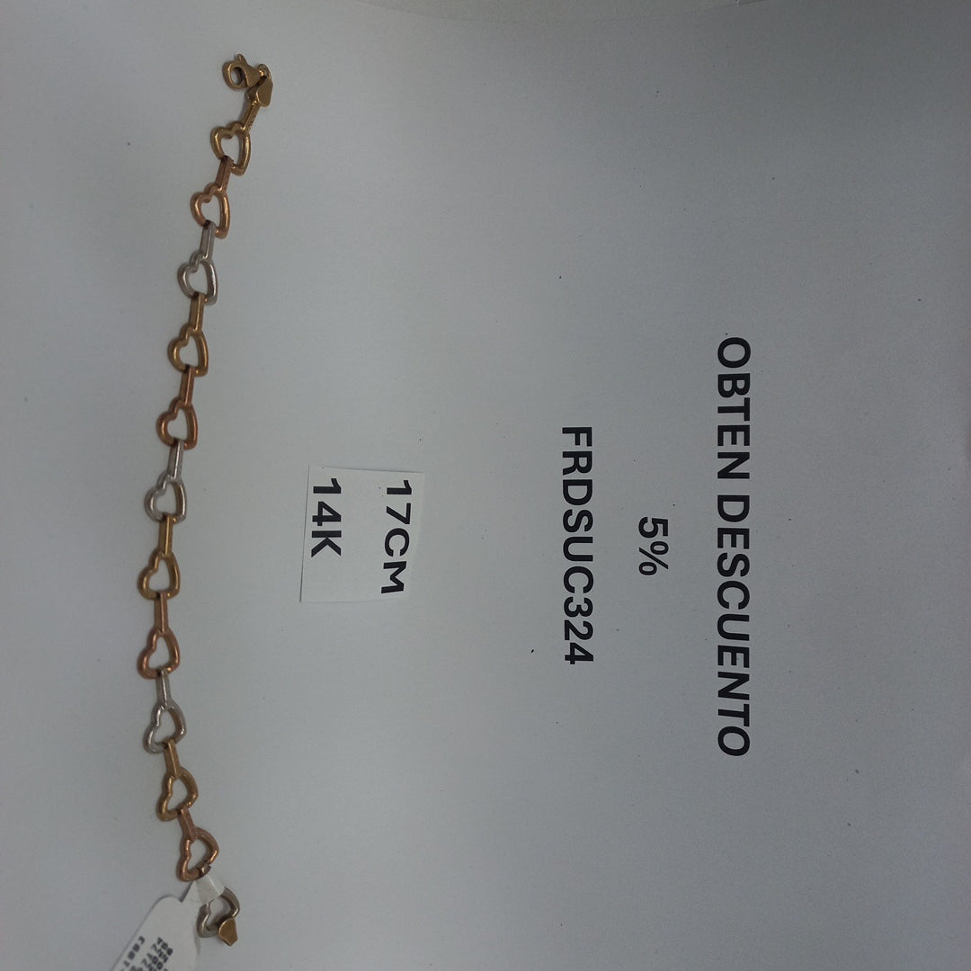 PULSERA ORO 14 K 4.1 GRMS (SEMINUEVO)