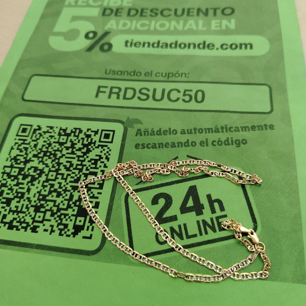 CADENA TEJIDO MARINERO 8.41GR 50 CM CM (NUEVO)