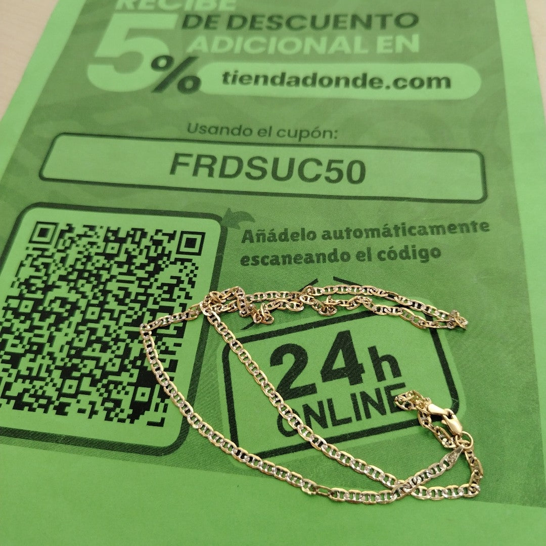 CADENA TEJIDO MARINERO 8.41GR 50 CM CM (NUEVO)