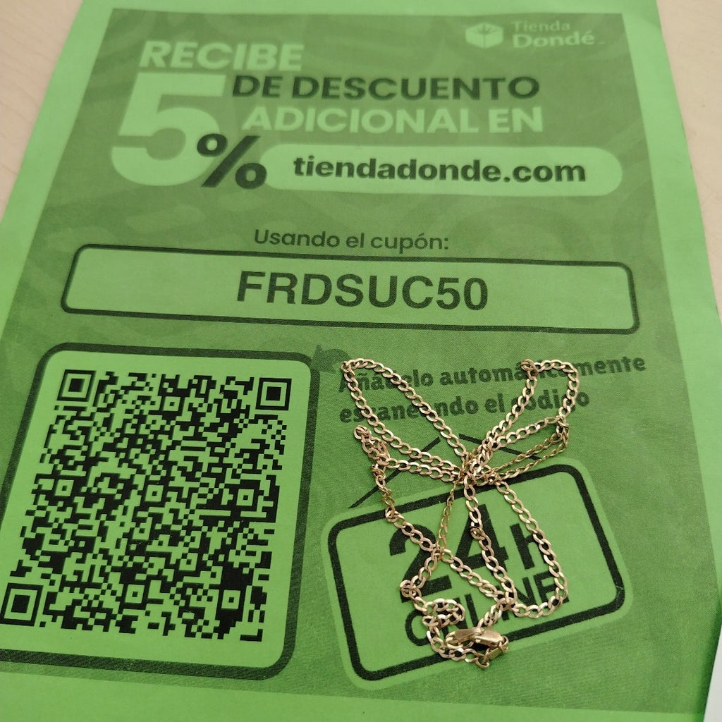 CADENA BARBADO 5.71GR 60 CM (NUEVO)