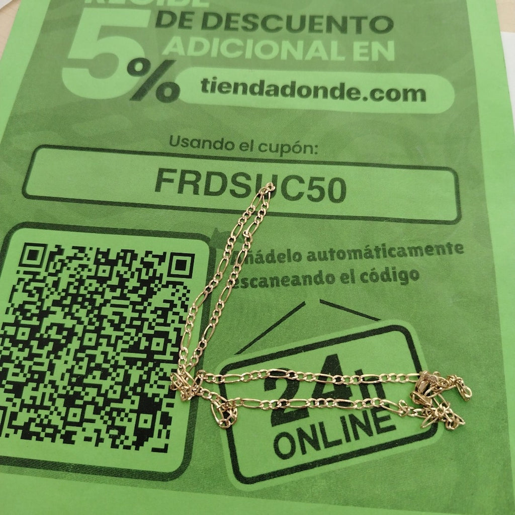 CADENA 3 X 1 5.91GR 50 CM CM (NUEVO)