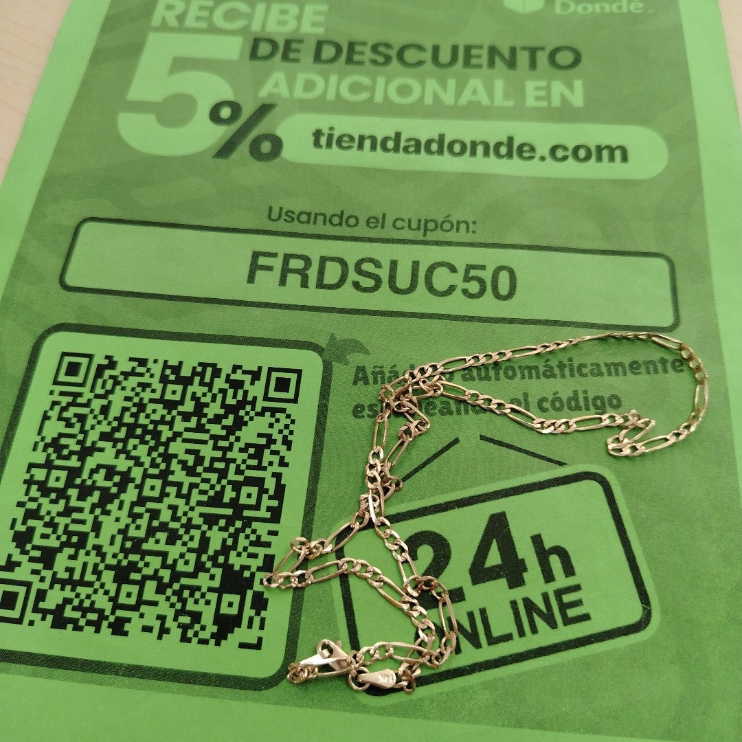 CADENA 3 X 1 9.01GR 50 CM CM (NUEVO)