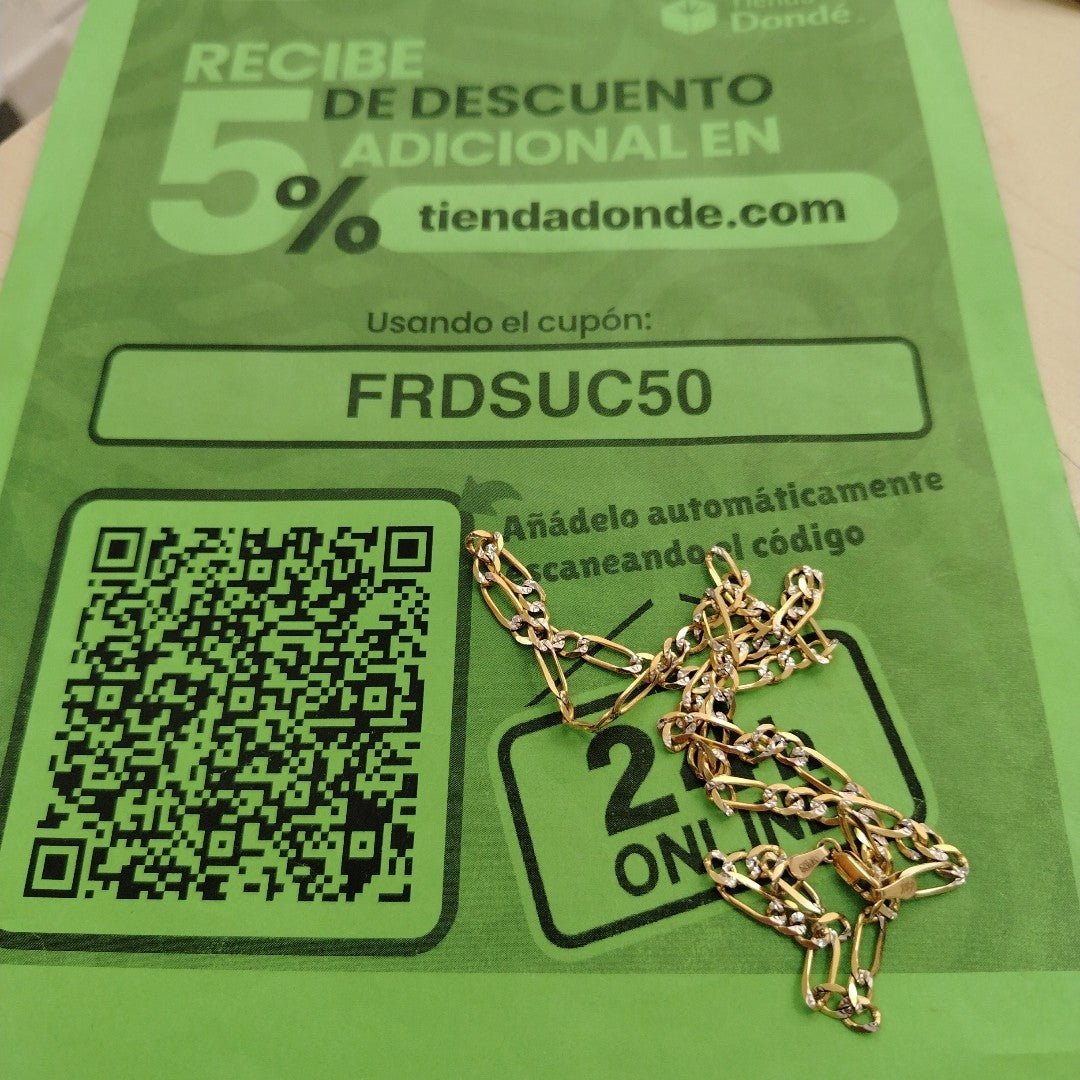 CADENA TEJIDO 3X1 16.5G 55 CM (NUEVO)