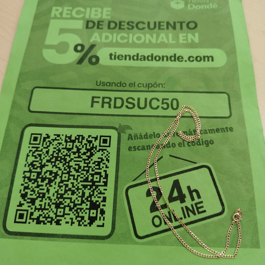 CADENA BARBADO 3.3GR 45 CM (NUEVO)